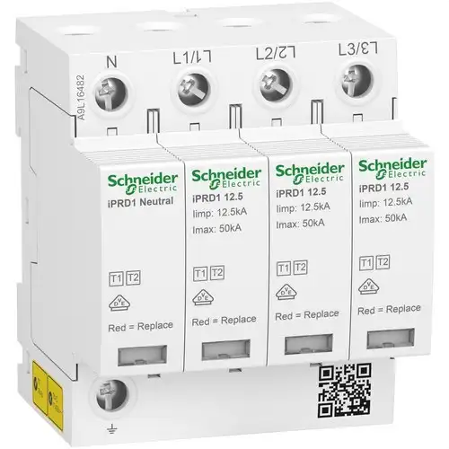 Overspanningsbeveiliging type 1+2 Acti9 iPRD1 3P+N 12;5r 350V met referentie A9L16482 van het merk SCHNEIDER ELECTRIC
