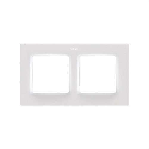 Wit matte frame voor 2 elementen Simon 82 Concept met referentie 8200627-090 van het merk SIMON