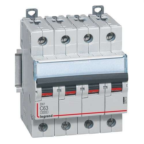 Magnetothermisch DX3 4P 63A Curve C 6/10kA met referentie 407934 van het merk LEGRAND