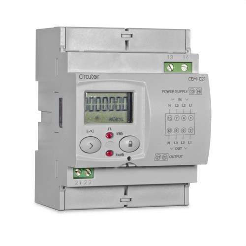 Directe driefasige energiemeter Circutor CEM-C21-T1 met referentie Q22411. van het merk CIRCUTOR