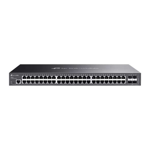 Omada L2+ switch met 52 Gigabit-poorten en 4 SFP-poorten met referentie TL-SG3452 van het merk TP-LINK