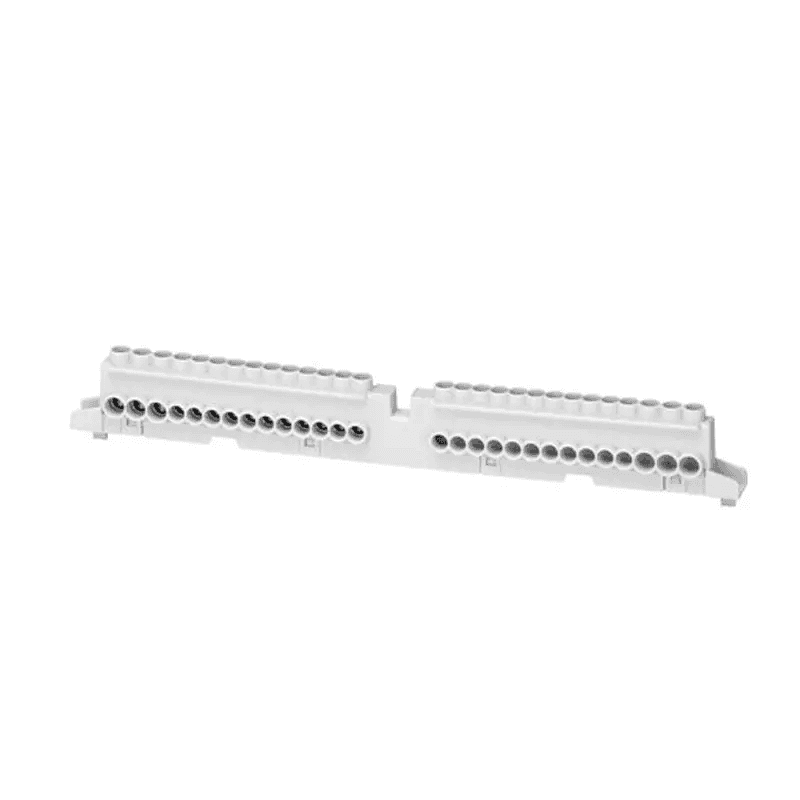 Enkelpolige klemmenblok 80A (3x16 + 17x10) met referentie GW40418U van het merk GEWISS