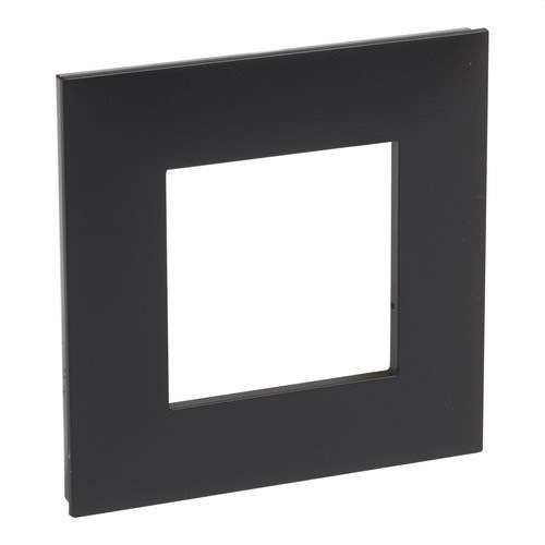 Afdekraam van 1 element donker/chroom Valena Next met referentie 741061 van het merk LEGRAND