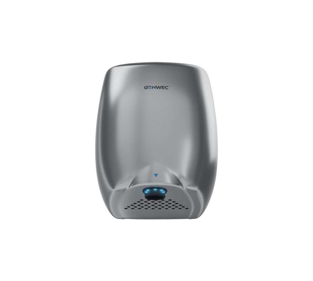 Elektrische handendroger met sensor E-flow zilver aluminium 220-240V met referentie GW01 12 02 04 van het merk GENWEC