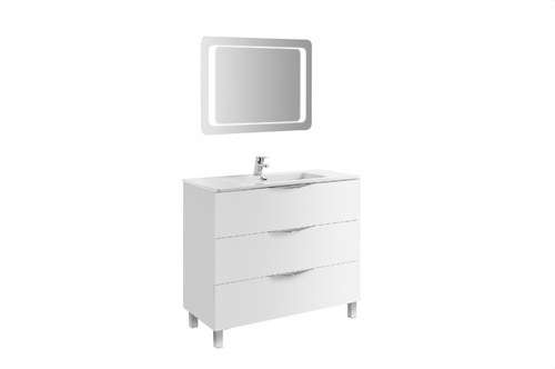 Wit dressoir Agata met drie lades 100cm met referentie 7930501 van het merk GALA