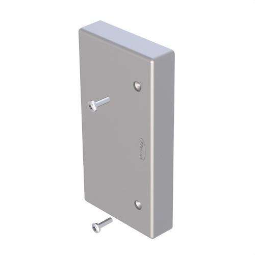 Eindkap kleur aluminium 50X100 U24X met referentie 93371-03 van het merk UNEX