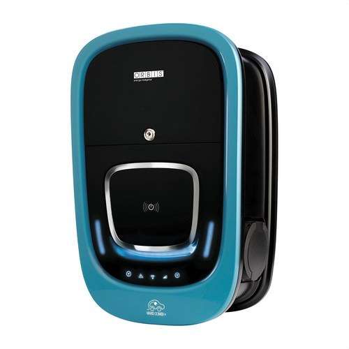 Driedubbele elektrische autolader met WiFi Orbis VIARIS UNI 22kW + 22kW met 2 type 2 kabels van 5 meter met referentie OB94P722KA2 van het merk ORBIS