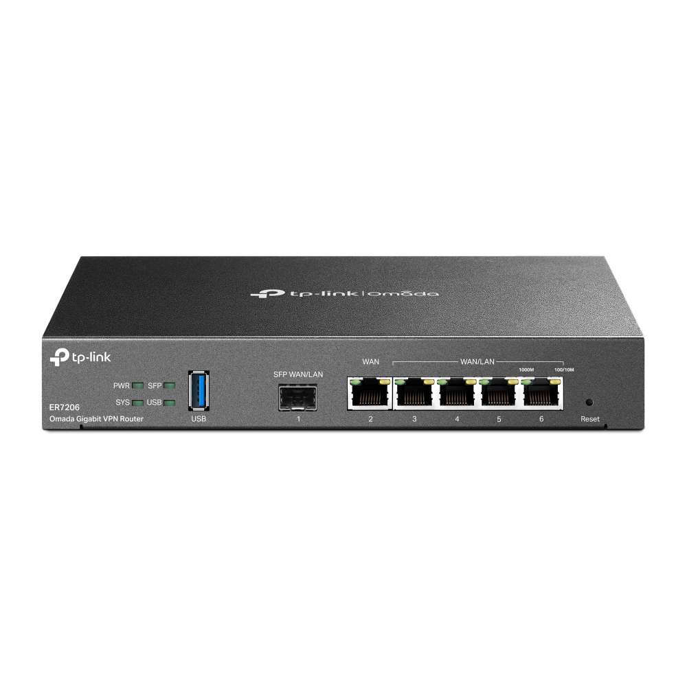 Gigabit VPN-router Omada met referentie ER7206 van het merk TP-LINK