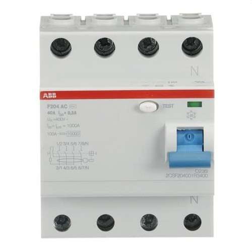 4P 40A Klasse AC 300mA differentieel met referentie 2CSF204001R3400 van het merk ABB