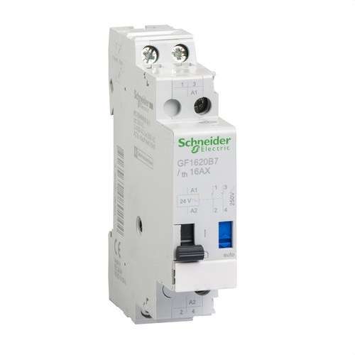 Telerruptor 16A 2 NO 24V 50-60HZ met referentie GF1620B7 van het merk SCHNEIDER ELECTRIC