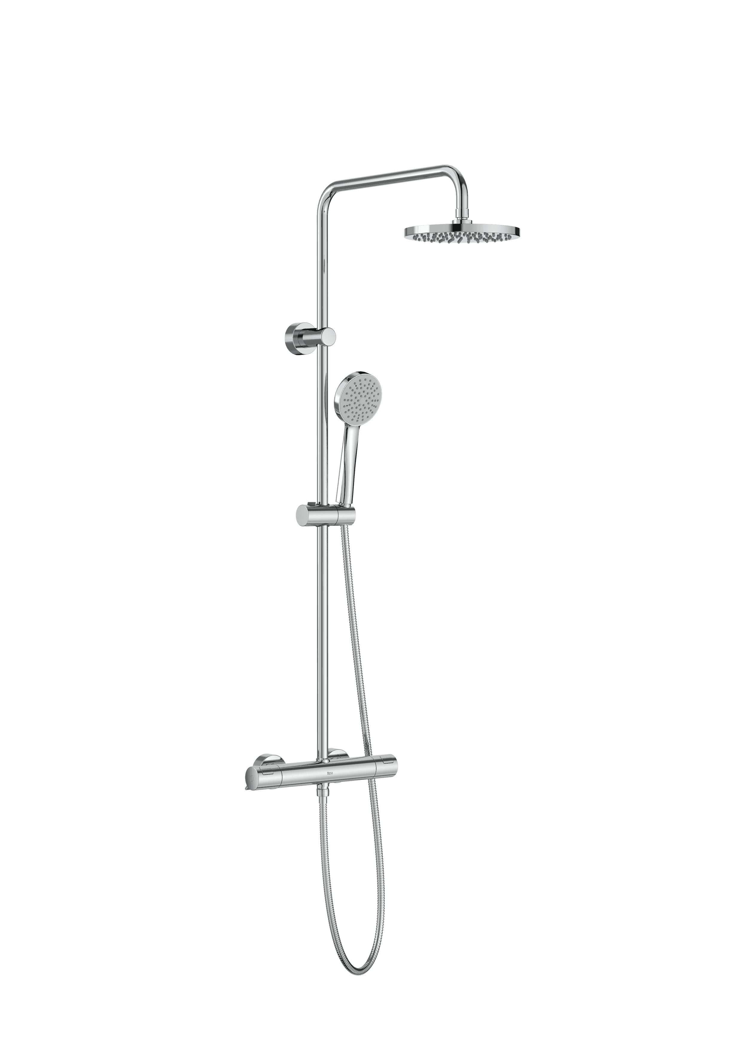 Thermostatische douchekolom chroom Roca T-Basic met referentie A5A9F18C00 van het merk ROCA