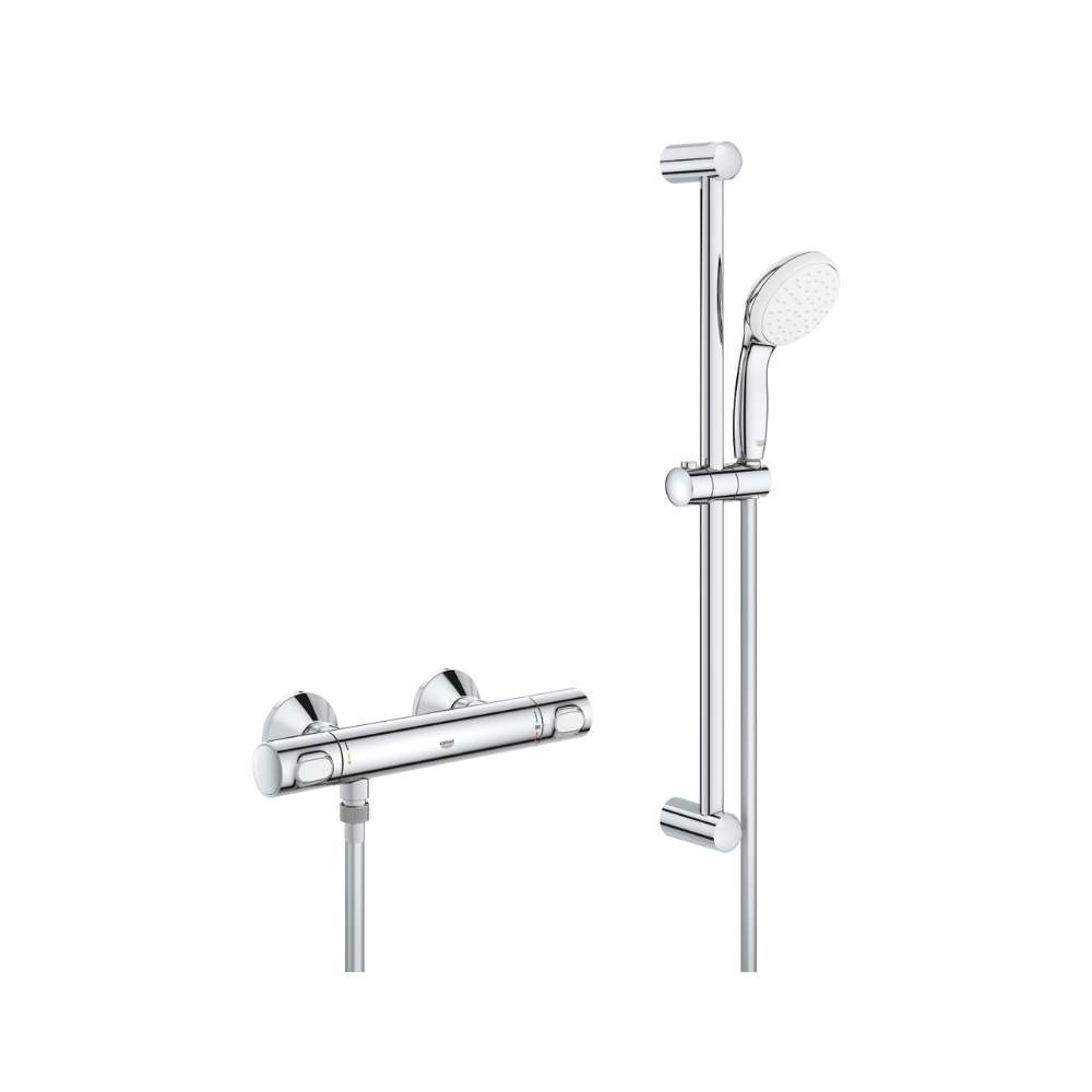 Thermostatische doucheset 1/2" Grohe Grohtherm 500 chroom met referentie 34796001 van het merk GROHE