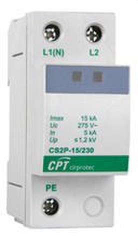 Overspanningsbeveiliging Type 2 2P 15kA met referentie 77705228 van het merk CIRPROTEC