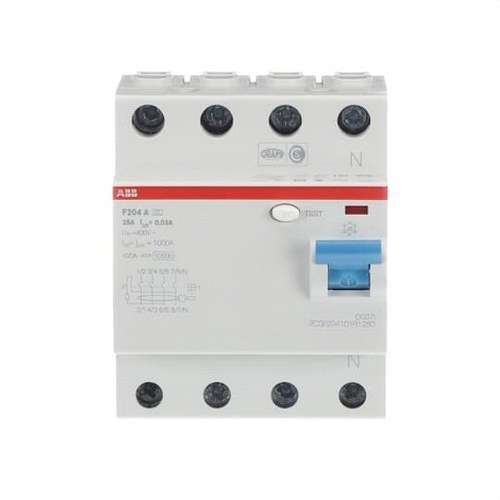 Differentieel 4P 25A Klasse A 30mA met referentie 2CSF204101R1250 van het merk ABB