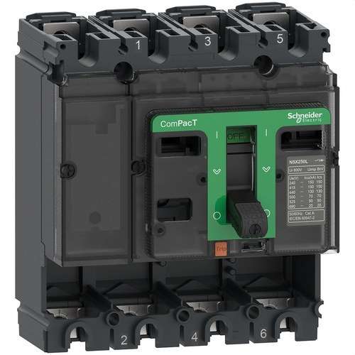 Snijblok ComPacT NSX250N 50kA AC 4P 250A met referentie C25N4 van het merk SCHNEIDER ELECTRIC