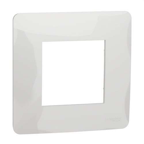 Wit polar frame voor 1 element New Unica Studio met referentie NU200218 van het merk SCHNEIDER ELECTRIC