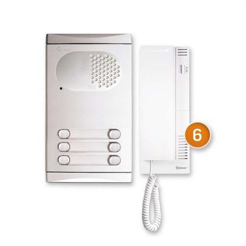 Kit intercom voor 6 woningen Golmar 4260/AL met referentie 11284260B van het merk GOLMAR