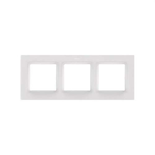 Wit matte frame voor 3 elementen Simon 82 Concept met referentie 8200637-090 van het merk SIMON