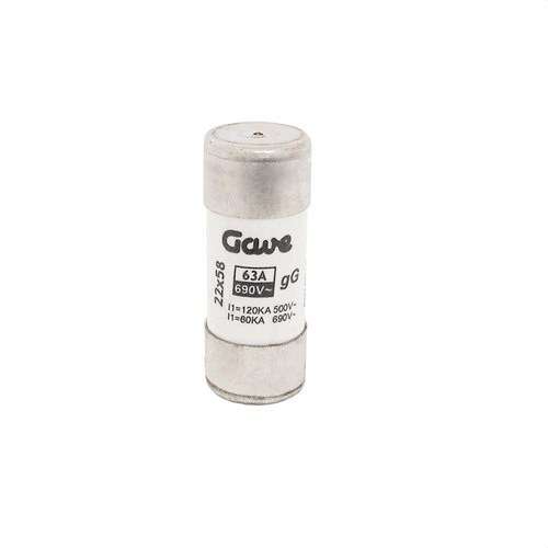 Cilindrische zekering 100 A GG T2 met smeltindicator met referentie 32F100GLIF van het merk GAVE