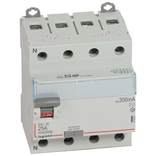 Differentieel DX3 4P 25A 300mA Klasse AC met referentie 411664 van het merk LEGRAND