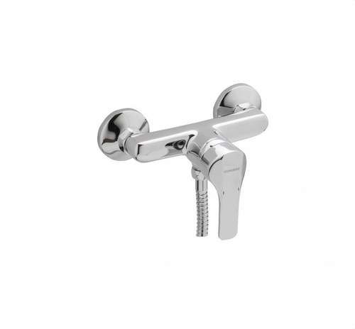 Eengreeps douchekraan met set Genebre K8 chroom met referentie 60110 28 45 66 van het merk GENEBRE