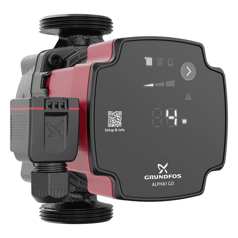 Grundfos ALPHA1 GO 25-80 130 circulatiepomp met referentie 93074180 van het merk GRUNDFOS