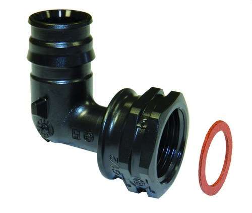 Uponor Q&E kniestuk met losse moer PPSU 25-G3/4"SN met referentie 1038040 van het merk UPONOR