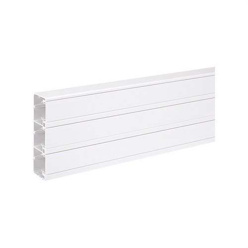 PVC-kanaal van 2m 185x55mm met 3 compartimenten voor K45 functies kleur wit met referentie TK12143/9 van het merk SIMON