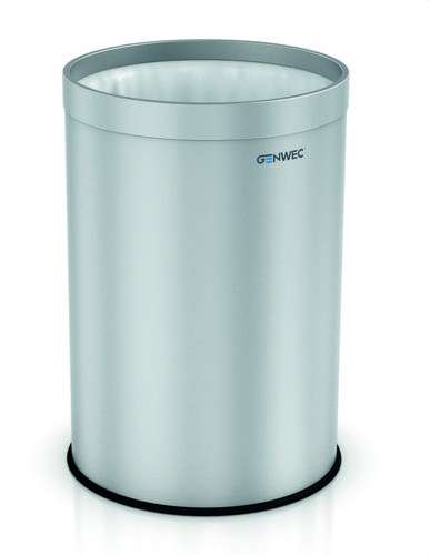 9L prullenbak zonder deksel inox satijn met referentie GW06 07 04 01 van het merk GENWEC