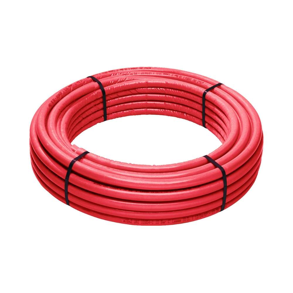 Voorgeïsoleerde meerlagige buis 32x3,00 10 mm rood - Rol van 25 meter met referentie 110.32125 van het merk MULTICAPAS