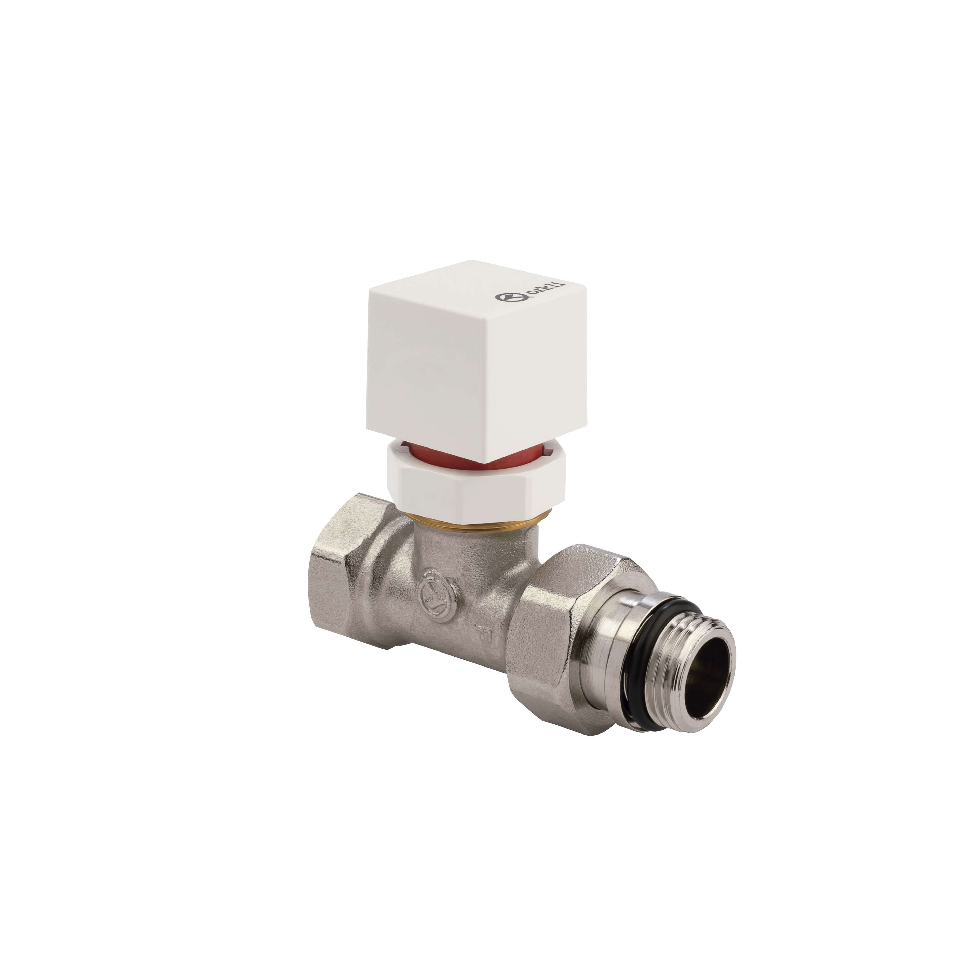 Rechte thermostatische dubbele buisfitting 1/2" vrouwelijk met referentie 67520 van het merk ORKLI