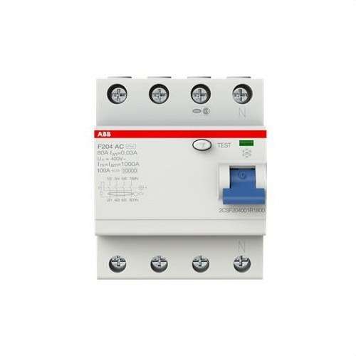 Differentieel 4P 80A Klasse AC 30mA met referentie 2CSF204001R1800 van het merk ABB