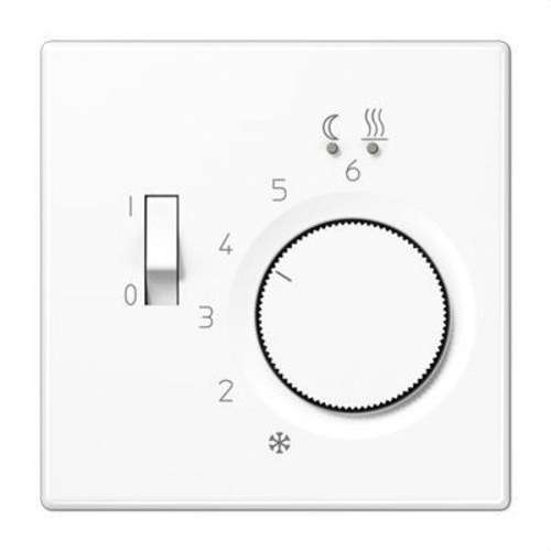 Thermostaat voor vloerverwarming LS990 10A glanzend wit met referentie FTRLS231WW van het merk JUNG