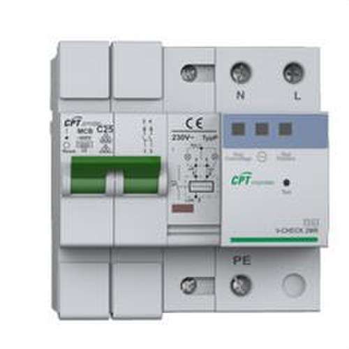 Overspanningsbeveiliging Cirprotec V-CHECK REC-40 2P 40A met referentie 77706255 van het merk CIRPROTEC