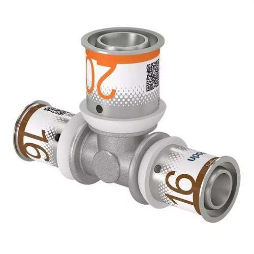 Uponor S-Press PLUS t-stuk gereduceerd 25x16x20 met referentie 1070573 van het merk UPONOR
