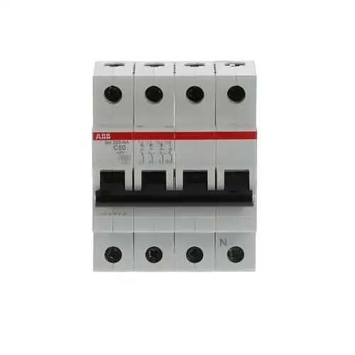 Magnetothermisch SH203-C50NA 3P+N 50A Curve C Curve C 6kA met referentie 2CDS213103R0504 van het merk ABB
