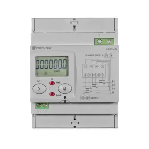 Indirekte driefasige energiemeter CEM-C31-T1 met referentie Q23511. van het merk CIRCUTOR