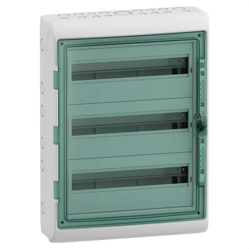 Waterdichte verdeelkast 3 rijen 54 modules 610x448x160mm met referentie 13986 van het merk SCHNEIDER ELECTRIC