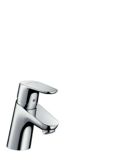 Focus 70 wastafelmengkraan zonder Push-Open afvoer chroom met referentie 31733000 van het merk HANSGROHE