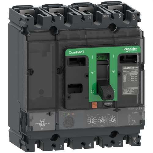 Automatische schakelaar ComPacT NSX250N 50kA AC 4P4R 160A Micrologic 2.2 met referentie C25N42D160 van het merk SCHNEIDER ELECTRIC