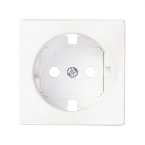 Afdekplaat met beveiligingsinrichting voor schuko stopcontact matte wit Simon 82 Concept met referentie 8200041-090 van het merk SIMON