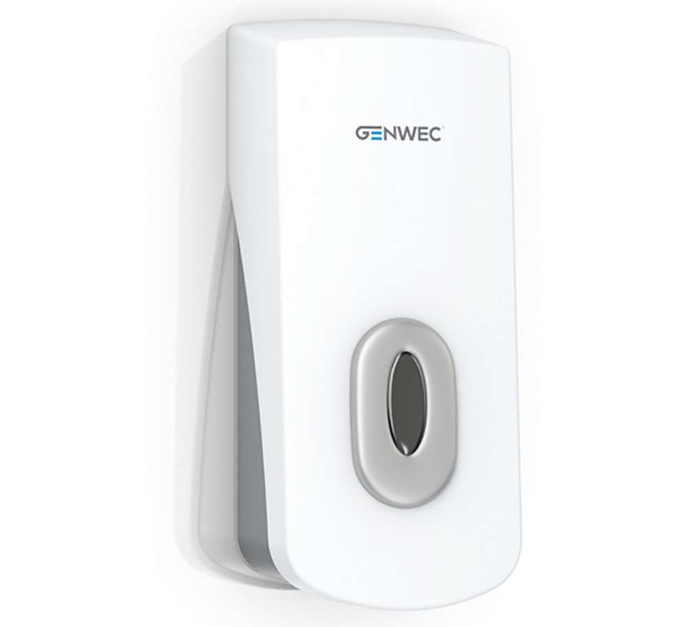 Witte ABS zeepdispenser 1000ml met referentie GW04 12 01 00 van het merk GENWEC