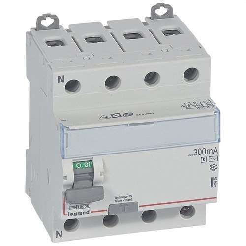Legrand Differentieel DX³ 4P 400V 63A Type AC 300mA 4 modules met referentie 411669 van het merk LEGRAND