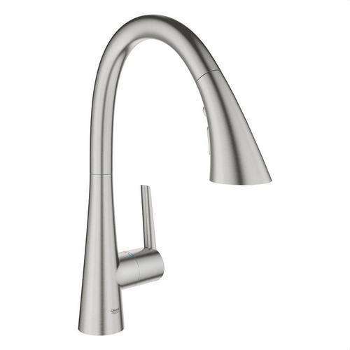 Keukenkraan ééngreepsmengkraan 1/2" Zedra supersteel met referentie 32294DC2 van het merk GROHE