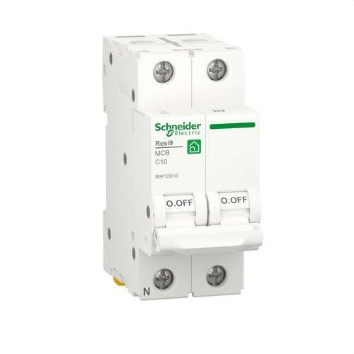 Magnetothermisch RESI9 1P+N 10A Curve C 230V Curve C 6kA met referentie R9F12610 van het merk SCHNEIDER ELECTRIC