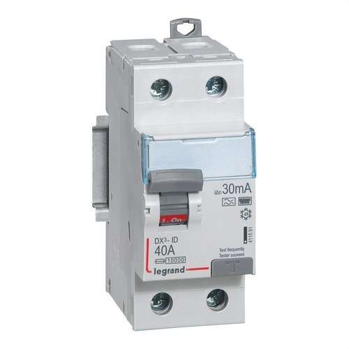 DX3 differentieel 2P 40A 30mA Klasse HPI met referentie 411591 van het merk LEGRAND