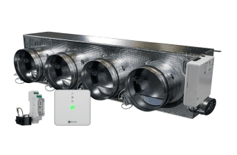 Gemotoriseerde plenum Airzone Easyzone 25 Wi-Fi Standard + VMC AZC25MELST01S4 voor Mitsubishi Electric – 4 uitgangen Ø200 mm (lage capaciteit) met referentie AZC25MELST01S4 van het merk AIRZONE