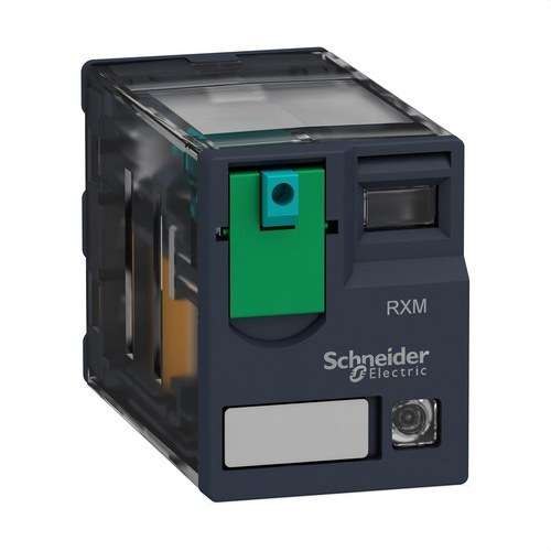 Miniatuurrelais 12A 2 NO/NC MET LED 12V DC met referentie RXM2AB2JD van het merk SCHNEIDER ELECTRIC