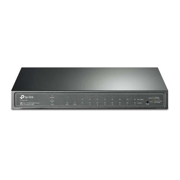 Slimme Gigabit-switch met 10 poorten JetStream met PoE+ op 8 poorten met referentie TL-SG2210P van het merk TP-LINK