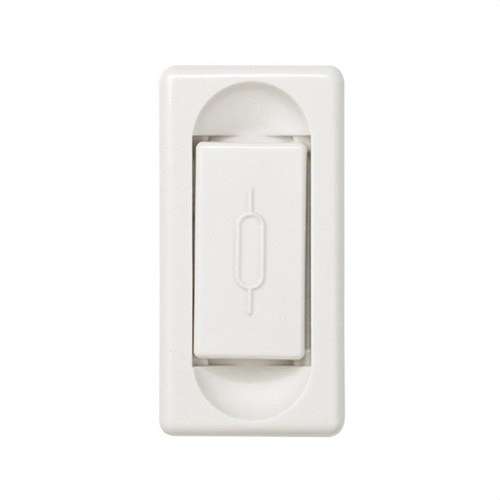 Basis zekeringhouder voor cilindrische zekeringen 16A 250V en maat 5x20mm wit Simon 27 Play met referentie 27000-34 van het merk SIMON
